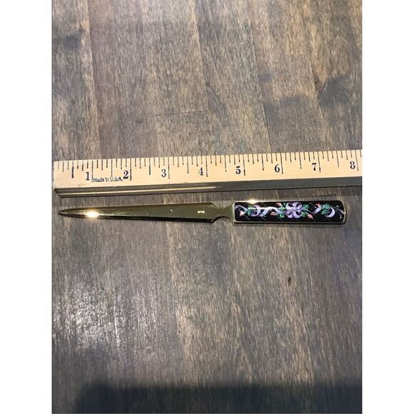 Vintage cloisonné enamel Japanese letter opener - Picture 1 of 3